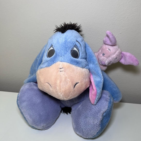 DISNEY PARKS FLOPPY EARS BABY EEYORE & PIGLET STUFFED ANIMAL PLUSH TOY WINNIE - Picture 4 of 8